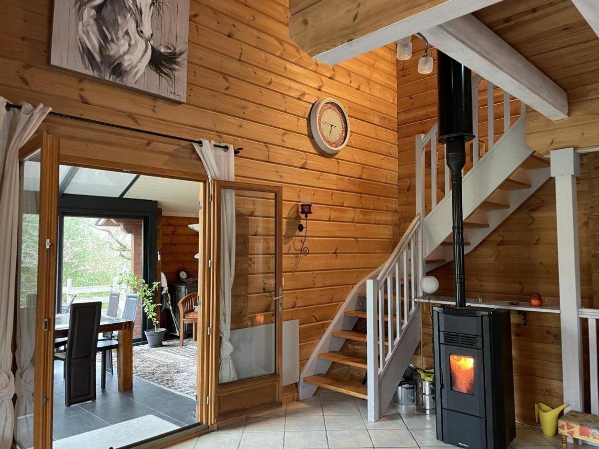 Willa Chalet De Charme Avec Sauna Et Piscine Couverte, Proche De Vichy, Tout Confort, Animaux Acceptes - Fr-1-489-370 Saint-Rémy-en-Rollat Zewnętrze zdjęcie