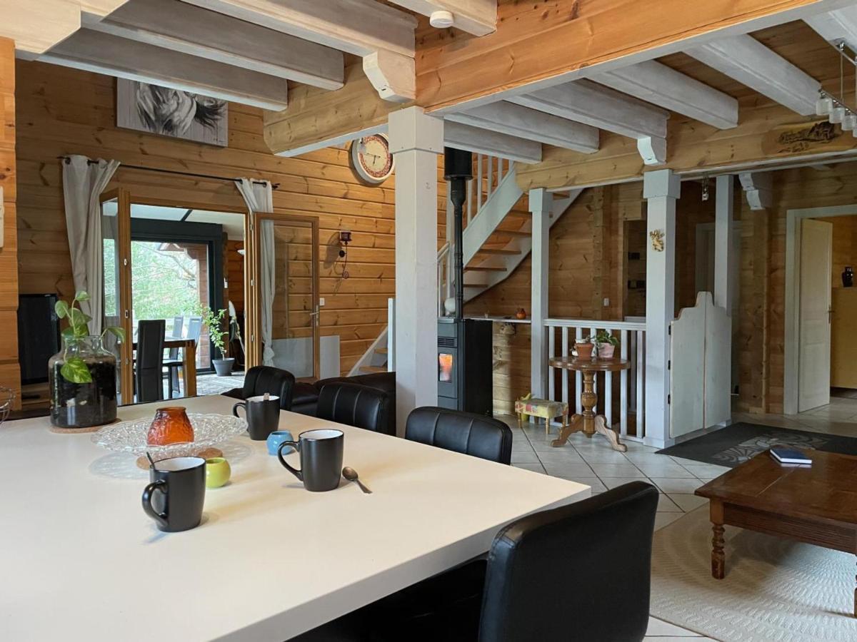 Willa Chalet De Charme Avec Sauna Et Piscine Couverte, Proche De Vichy, Tout Confort, Animaux Acceptes - Fr-1-489-370 Saint-Rémy-en-Rollat Zewnętrze zdjęcie